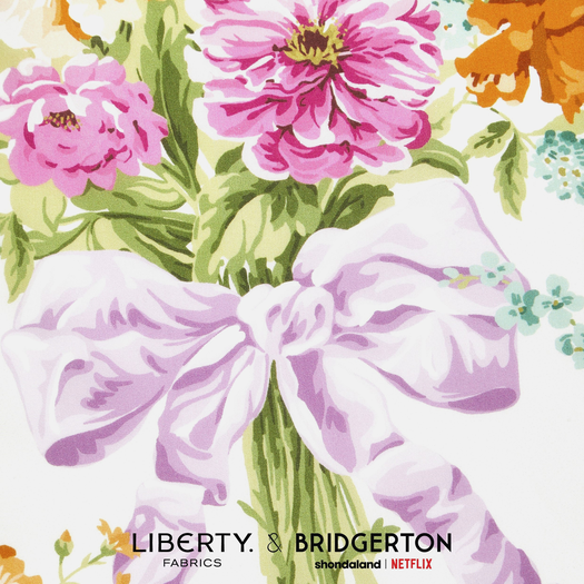 (u'Tissu Liberty Fabrics & Bridgerton - Bow bouquet rose',)